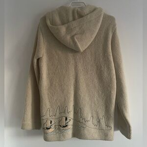 Vintage Wool Cream Sweater Jacket
